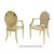 Veronica Armchair Gold Cushion Champagne