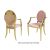 Veronica Armchair Gold Cushion Rose Gold