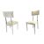 Bottega Chair Silver Cushion Ivory
