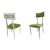 Bottega Chair Silver Cushion Moss