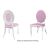 Oz Plus Chair Silver Cushion Light Pink