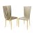 Princess Swag Chair Gold Back Champagne