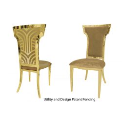 Rockefeller Chair Gold Cushion Gold
