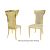 Rockefeller Chair Gold Cushion Ivory
