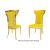 Rockefeller Chair Gold Cushion Yellow