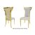 Rockefeller Chair Gold Cushion White