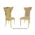 Rockefeller Chair Gold Cushion Champagne