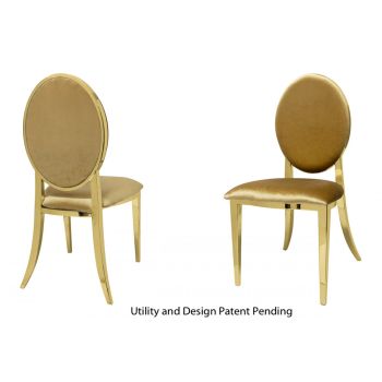 Tiffany Chair Gold Cushion Gold