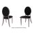 Tiffany Chair Rose Gold Cushion Black