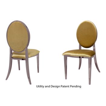 Tiffany Chair Rose Gold Cushion Gold