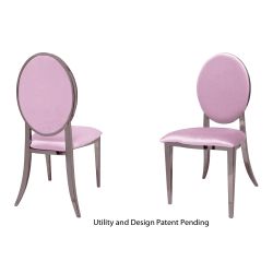 Tiffany Chair Rose Gold Cushion Light Pink