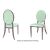 Tiffany Chair Rose Gold Cushion Mint