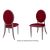 Tiffany Chair Rose Gold Cushion Red