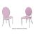 Tiffany Chair Silver Cushion Light Pink