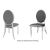 Tiffany Chair Silver Cushion Silver