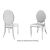 Tiffany Chair Silver Cushion White