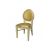 GH Chandelle Chair Natural Cushion Gold GH Chandelle Chair Natural Cushion Gold