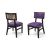 Giselle Black Chair Gold - Eggplant Velvet Giselle Black Chair Gold - Eggplant Velvet