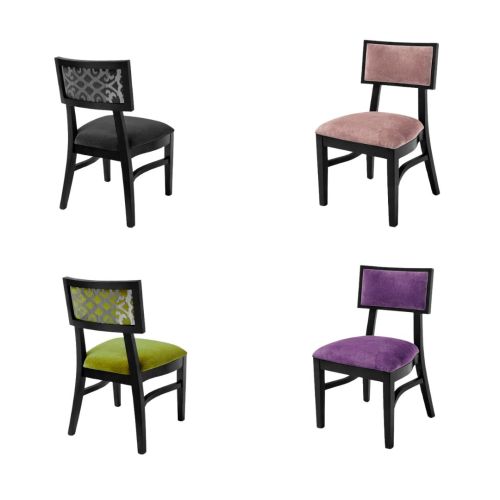 Giselle Black Chair Silver