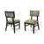 Giselle Black Chair Silver - Champagne Velvet Giselle Black Chair Silver - Champagne Velvet