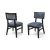 Giselle Black Chair Silver - Dusty Blue Velvet Giselle Black Chair Silver - Dusty Blue Velvet