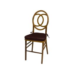 Infinity Chair Wood Cushion Brown