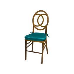 Infinity Chair Wood Cushion Teal