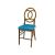 Infinity Chair Wood Cushion Turquoise
