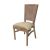 Louis Square Cane Back Chair Cushion Cushion Champagne