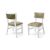 Milano White Chair Gold - Cushion Champagne Milano White Chair Gold - Cushion Champagne
