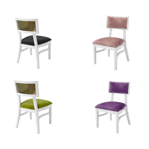 Milano White Chair Gold