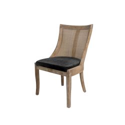 Monaco Chair Natural Cushion Black