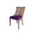 Monaco Chair Natural Cushion Eggplant