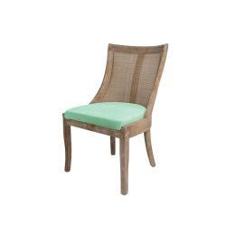 Monaco Chair Natural Cushion Mint