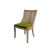 Monaco Chair Natural Cushion Moss