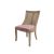 Monaco Chair Natural Cushion Rose Gold