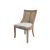 Monaco Chair Natural Cushion White