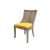 Monaco Chair Natural Cushion Yellow