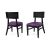 Siena Black Chair - Cushion Eggplant