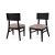 Siena Black Chair - Cushion Rose Gold