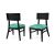 Siena Black Chair - Cushion Tiffany Blue