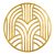 Artdeco Charger Plate (Gold)