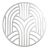 Artdeco Charger Plate (Silver)