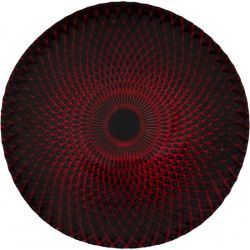 Harlequin Charger Plate (Black and Red)