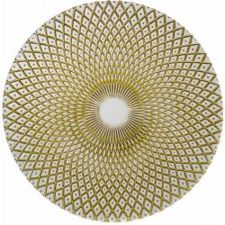 Harlequin Charger Plate (Clear and Gold)