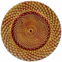 Luxe Charger Plate Gold Red