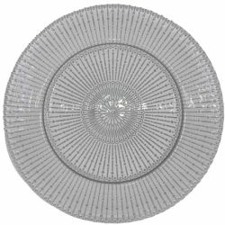 Raindrop Charger Plate (Silver)