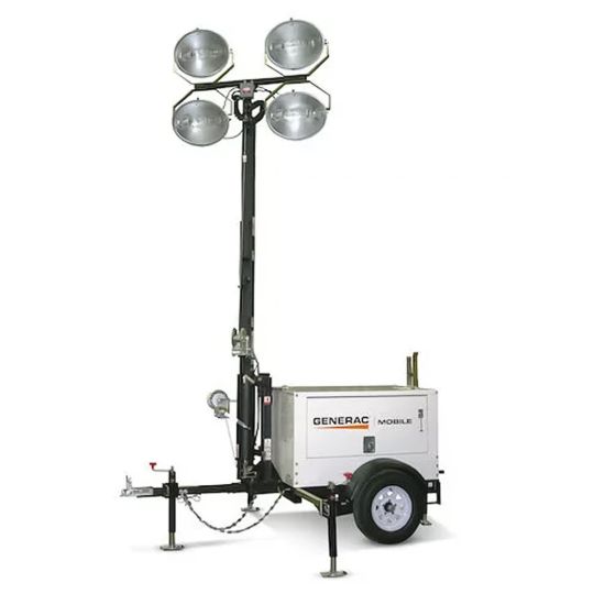 Towable Light Tower with 16-20kW Generator, Diesel