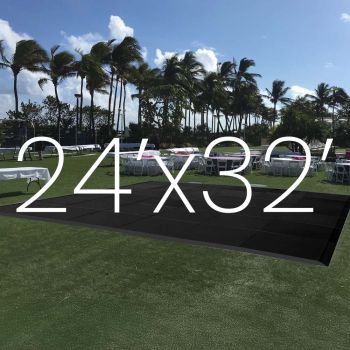 Dance Floor Black 4'x4' for parties up to 240 people 24x32