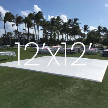 Dance Floor White 4'x4' for parties up to 50 people 12x12 